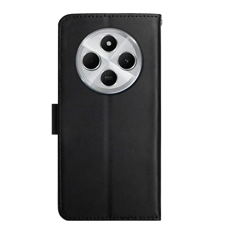 HT02 For Xiaomi Redmi 14C 4G Case Genuine Cow Leather Phone Cover Nappa Texture