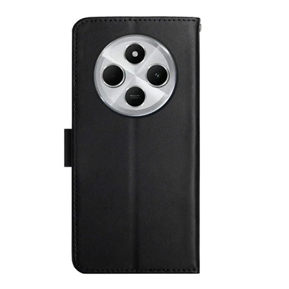 HT02 For Xiaomi Redmi 14C 4G Case Genuine Cow Leather Phone Cover Nappa Texture