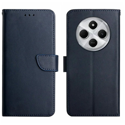 HT02 For Xiaomi Redmi 14C 4G Case Genuine Cow Leather Phone Cover Nappa Texture