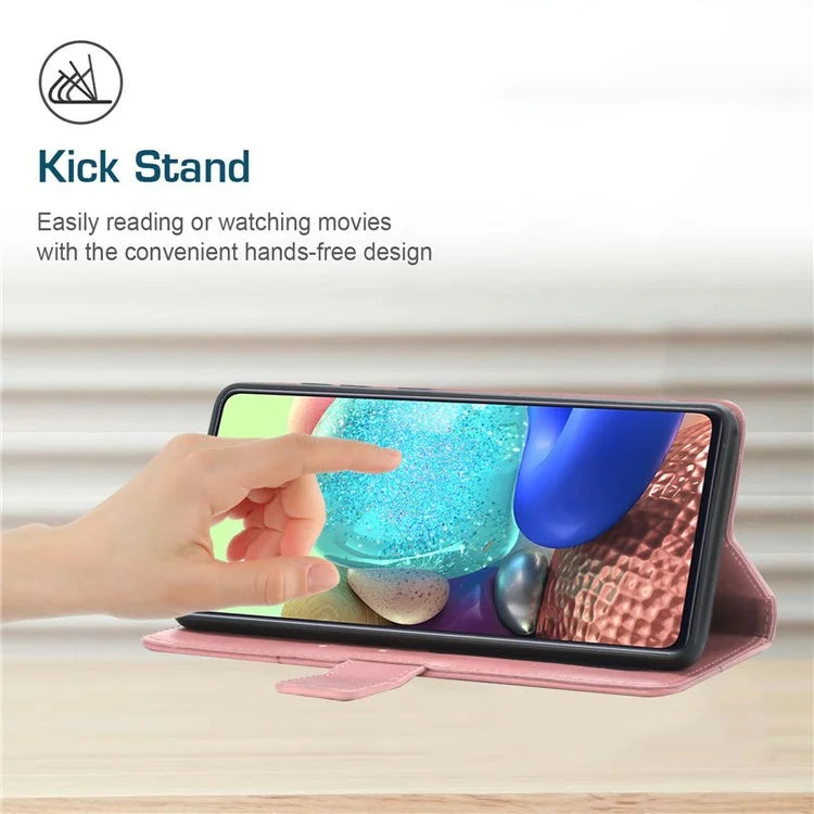 HT01 For Xiaomi Redmi 14C 4G Case Y-Shaped Lines Imprint Leather Phone Cover