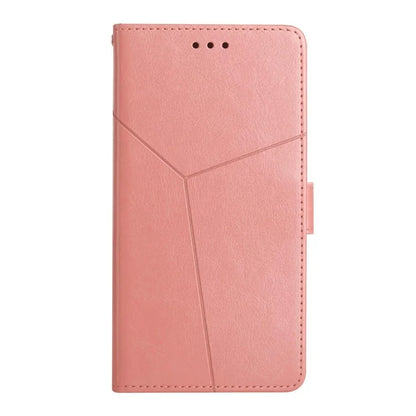 HT01 For Xiaomi Redmi 14C 4G Case Y-Shaped Lines Imprint Leather Phone Cover