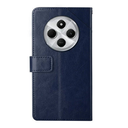HT01 For Xiaomi Redmi 14C 4G Case Y-Shaped Lines Imprint Leather Phone Cover
