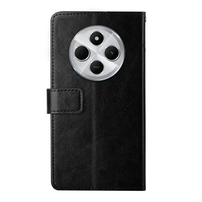 HT01 For Xiaomi Redmi 14C 4G Case Y-Shaped Lines Imprint Leather Phone Cover