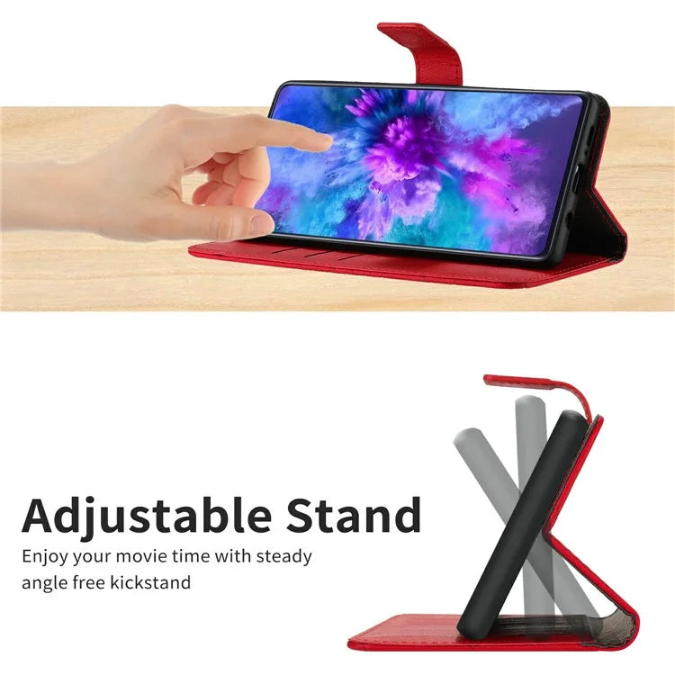 HT06 For Xiaomi Redmi 14C 4G Wallet Phone Case Imprint PU Leather Flip Folio Cover
