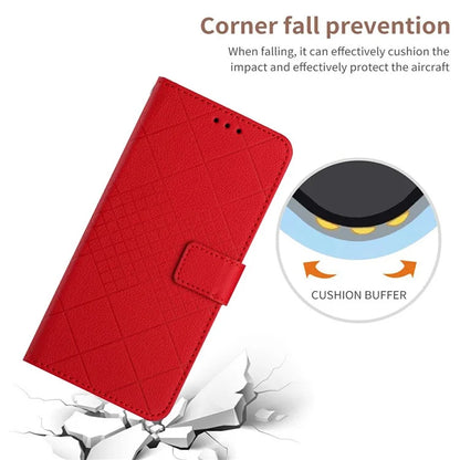 HT06 For Xiaomi Redmi 14C 4G Wallet Phone Case Imprint PU Leather Flip Folio Cover