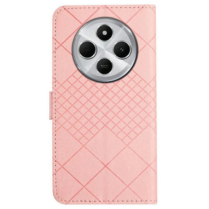 HT06 For Xiaomi Redmi 14C 4G Wallet Phone Case Imprint PU Leather Flip Folio Cover