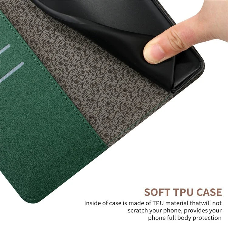 HT06 For Xiaomi Redmi 14C 4G Wallet Phone Case Imprint PU Leather Flip Folio Cover