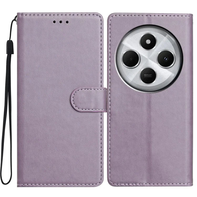 For Xiaomi Redmi 14C 4G Leather Phone Case Wallet Stand Cover with Handy Strap