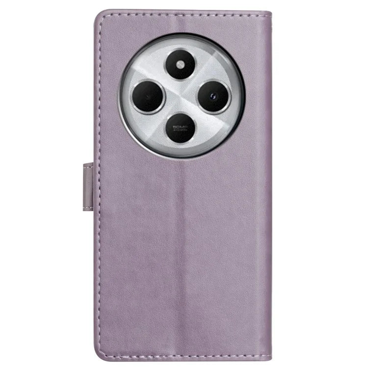 For Xiaomi Redmi 14C 4G Leather Phone Case Wallet Stand Cover with Handy Strap