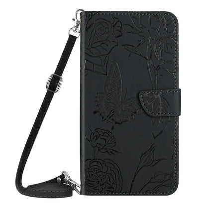 HT03 For Xiaomi 14T Case Anti-Drop Leather Phone Cover Butterfly Flower Imprint