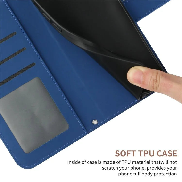 HT04 For Xiaomi 14T Case Sunflower Imprint Leather Wallet Phone Cover with Wrist Strap