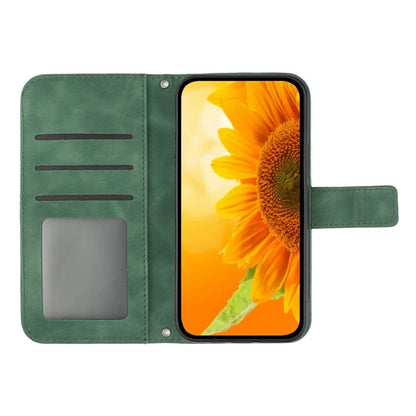 HT04 For Xiaomi 14T Case Sunflower Imprint Leather Wallet Phone Cover with Wrist Strap