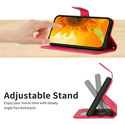 HT04 For Xiaomi 14T Case Sunflower Imprint Leather Wallet Phone Cover with Wrist Strap
