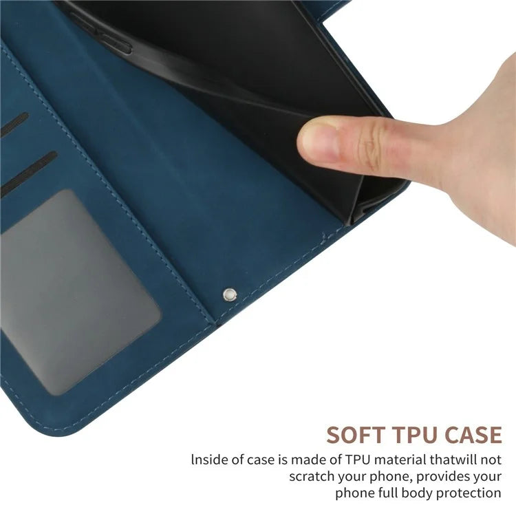 HT04 For Xiaomi 14T Case Sunflower Imprint Leather Wallet Phone Cover with Wrist Strap