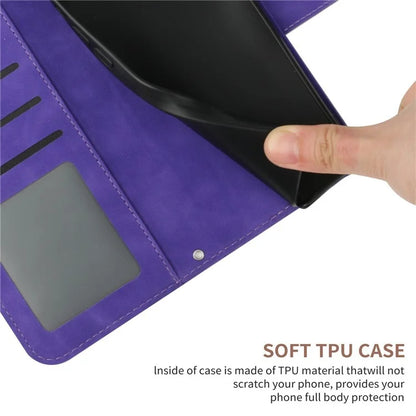 HT04 For Xiaomi 14T Case Sunflower Imprint Leather Wallet Phone Cover with Wrist Strap