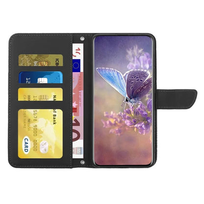HT03 For Xiaomi 14T Case Butterfly Flower Imprint Leather Phone Cover with Strap