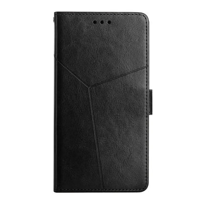HT01 For Xiaomi 14T Case Y-Shaped Lines Imprint Leather Phone Cover