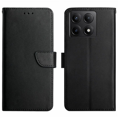 HT02 For Xiaomi 14T Case Genuine Cow Leather Phone Cover Nappa Texture