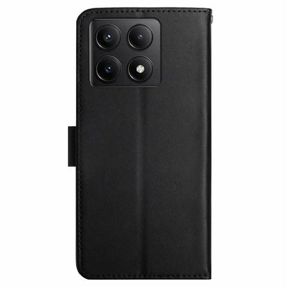 HT02 For Xiaomi 14T Case Genuine Cow Leather Phone Cover Nappa Texture