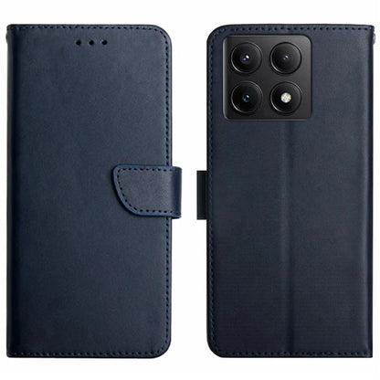 HT02 For Xiaomi 14T Case Genuine Cow Leather Phone Cover Nappa Texture