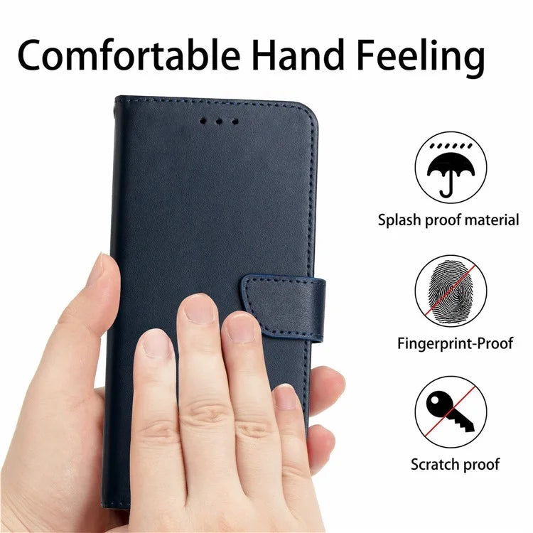 HT02 For Xiaomi 14T Case Genuine Cow Leather Phone Cover Nappa Texture