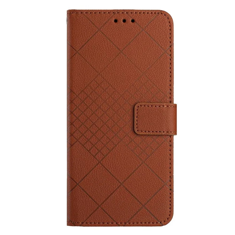HT06 For Xiaomi 14T Wallet Phone Case Imprint PU Leather Flip Folio Cover