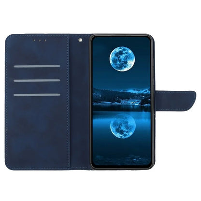 HT05 For Xiaomi 14T Case Skin-Touch Lines PU Leather Flip Phone Cover