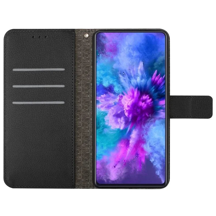 HT06 For Xiaomi 14T Pro Wallet Phone Case Imprint PU Leather Flip Folio Cover