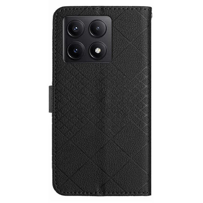 HT06 For Xiaomi 14T Pro Wallet Phone Case Imprint PU Leather Flip Folio Cover