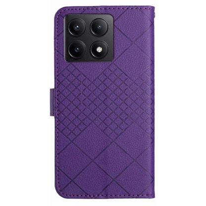 HT06 For Xiaomi 14T Pro Wallet Phone Case Imprint PU Leather Flip Folio Cover