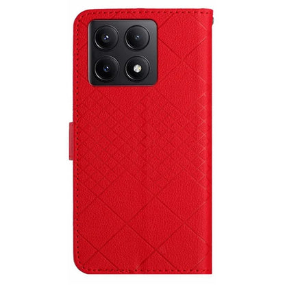 HT06 For Xiaomi 14T Pro Wallet Phone Case Imprint PU Leather Flip Folio Cover
