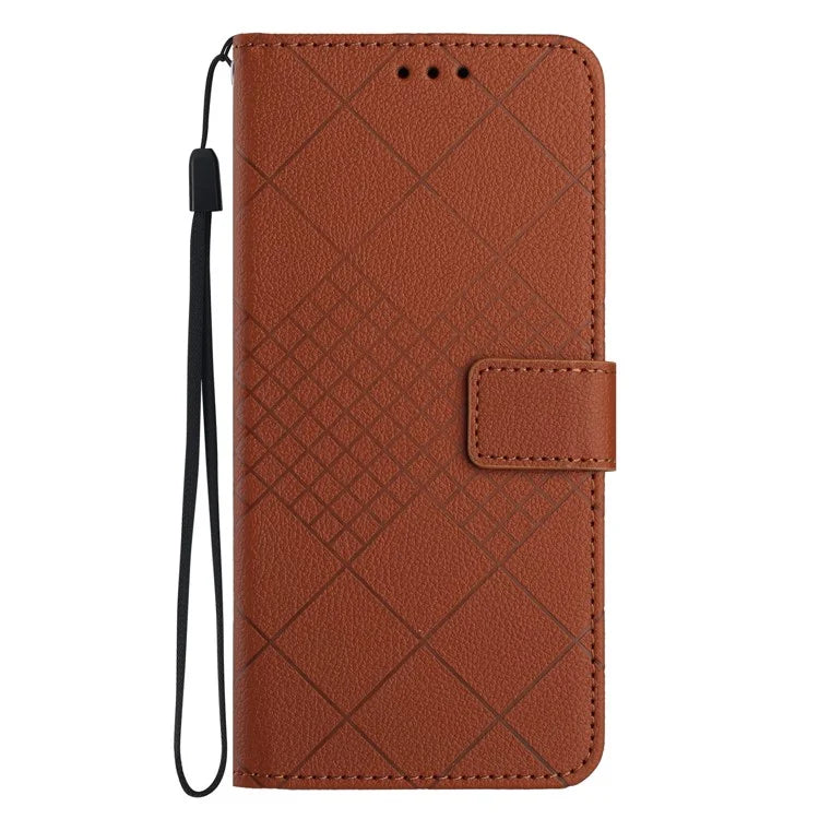 HT06 For Xiaomi 14T Pro Wallet Phone Case Imprint PU Leather Flip Folio Cover