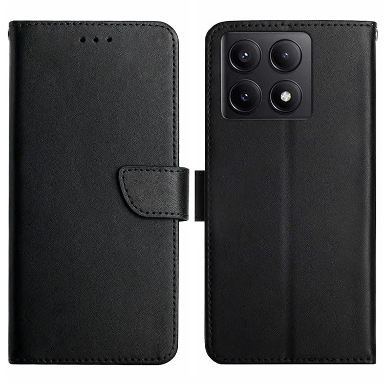HT02 For Xiaomi 14T Pro Case Genuine Cow Leather Phone Cover Nappa Texture
