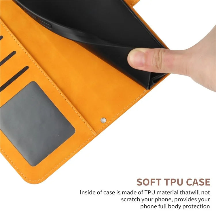 HT04 For Xiaomi 14T Pro Case Sunflower Imprint Leather Wallet Phone Cover with Wrist Strap