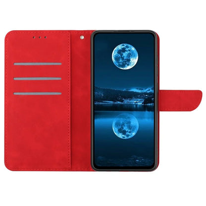 HT05 For Xiaomi 14T Pro Case Skin-Touch Lines PU Leather Flip Phone Cover