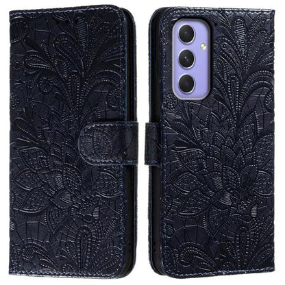 For Samsung Galaxy A16 5G Case Lace Flowers PU Leather Flip Wallet Phone Cover