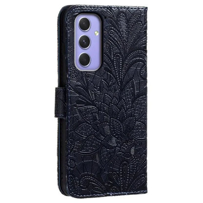 For Samsung Galaxy A16 5G Case Lace Flowers PU Leather Flip Wallet Phone Cover