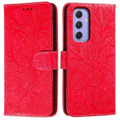 For Samsung Galaxy A16 5G Case Lace Flowers PU Leather Flip Wallet Phone Cover