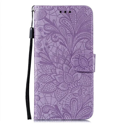 For Samsung Galaxy A05s 4G Case Lace Flowers PU Leather Flip Wallet Phone Cover