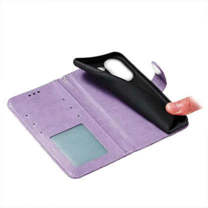 For Xiaomi Redmi Note 13 4G Case Lace Flowers PU Leather Flip Wallet Phone Cover