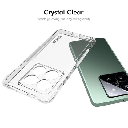 For Xiaomi 14T Pro ENKAY HAT PRINCE Case Transparent TPU Drop-Proof Phone Cover - Transparent