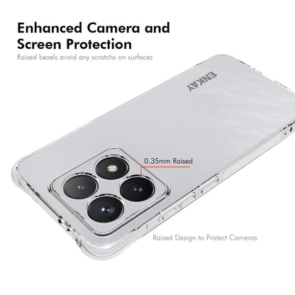 For Xiaomi 14T ENKAY HAT PRINCE Case Transparent TPU Drop-Proof Phone Cover - Transparent