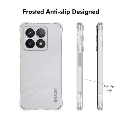 For Xiaomi 14T ENKAY HAT PRINCE Case Transparent TPU Drop-Proof Phone Cover - Transparent