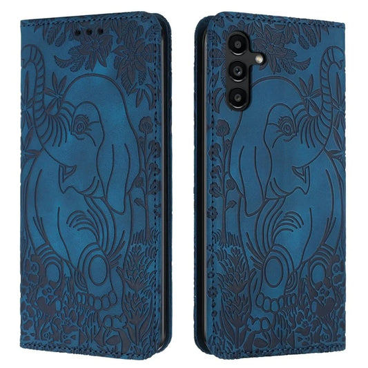 For Samsung Galaxy A16 5G Case PU Leather Wallet Phone Cover Elephant Pattern