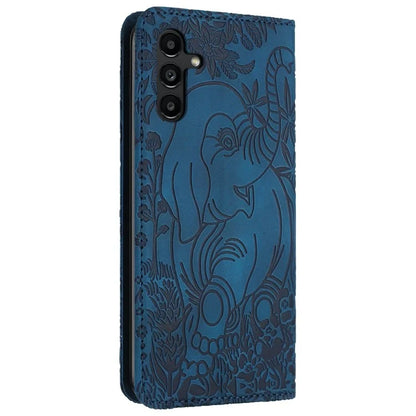For Samsung Galaxy A16 5G Case PU Leather Wallet Phone Cover Elephant Pattern
