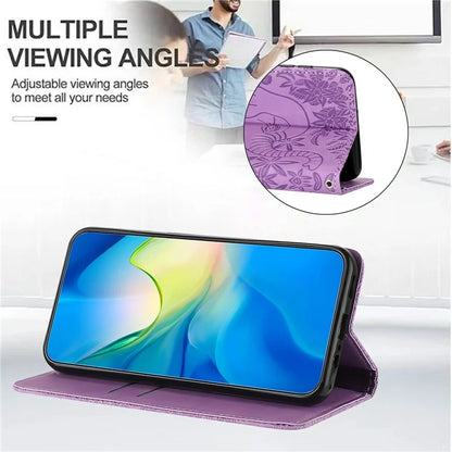 For Samsung Galaxy A16 5G Case PU Leather Wallet Phone Cover Elephant Pattern