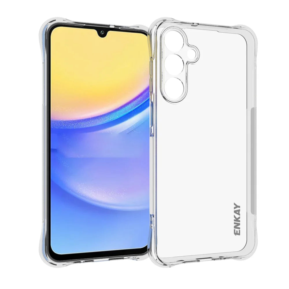 For Samsung Galaxy A16 5G ENKAY HAT PRINCE Case Transparent TPU Drop-Proof Phone Cover - Transparent
