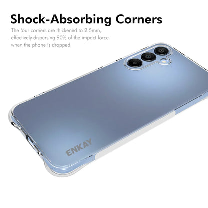 For Samsung Galaxy A16 5G ENKAY HAT PRINCE Case Transparent TPU Drop-Proof Phone Cover - Transparent