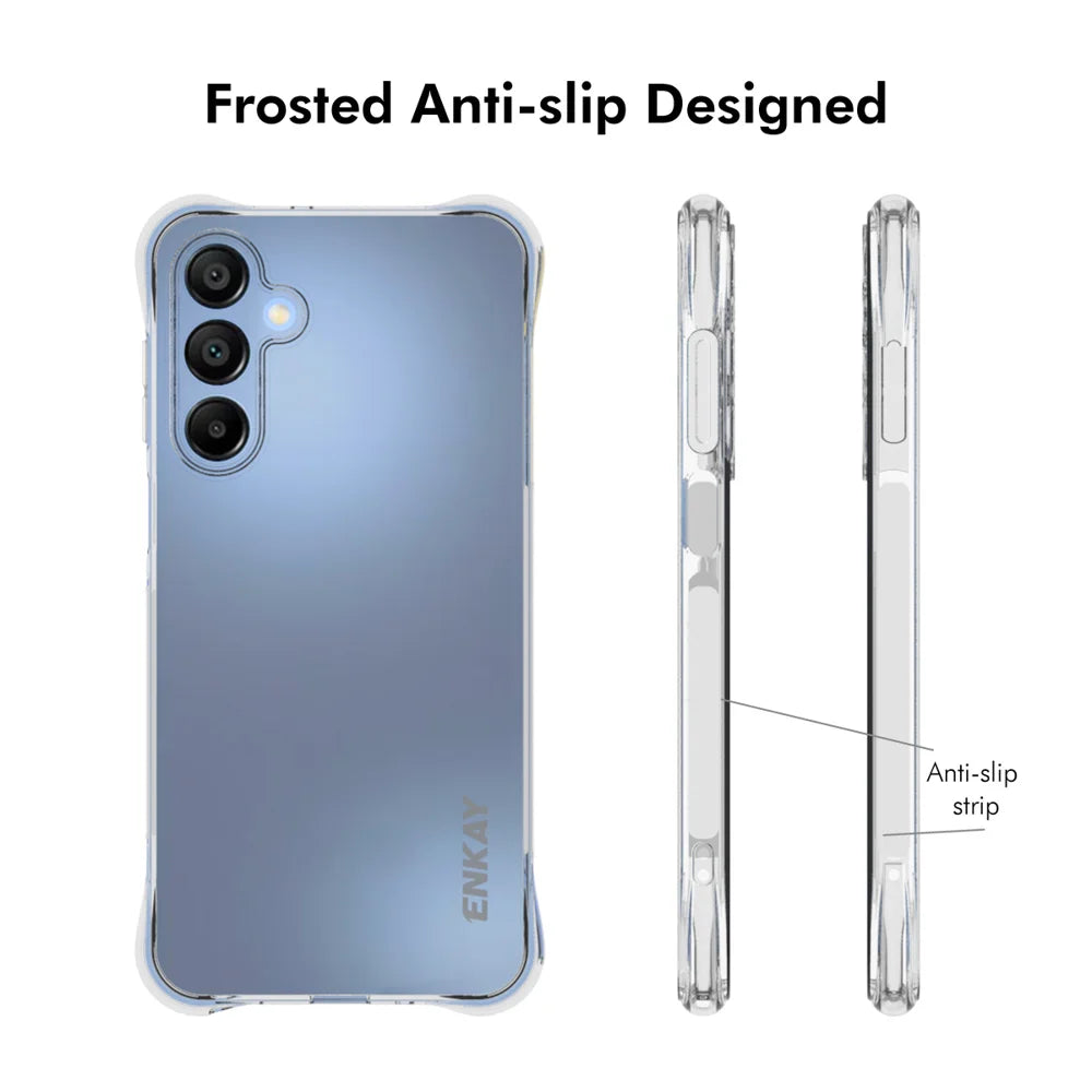 For Samsung Galaxy A16 5G ENKAY HAT PRINCE Case Transparent TPU Drop-Proof Phone Cover - Transparent