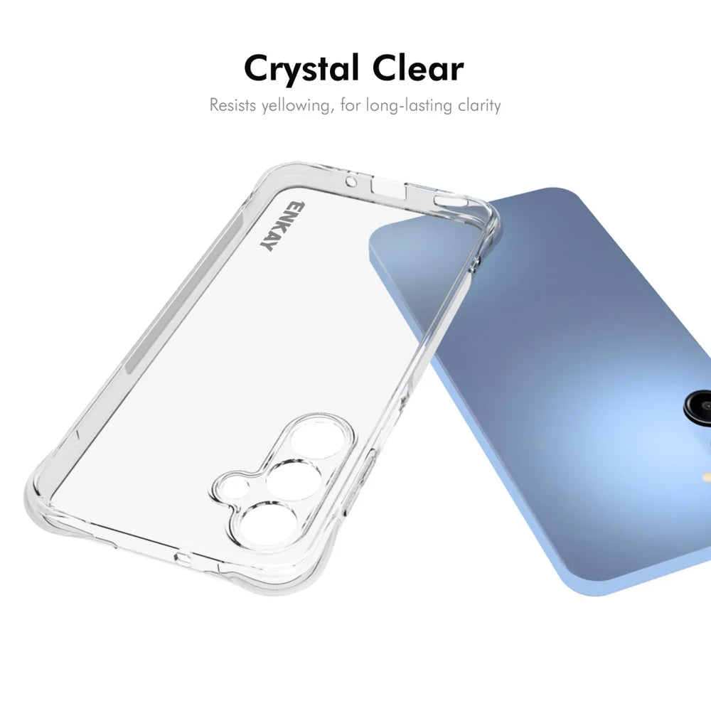For Samsung Galaxy A16 5G ENKAY HAT PRINCE Case Transparent TPU Drop-Proof Phone Cover - Transparent